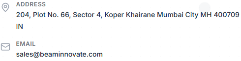 Navi Mumbai (Kopar Khairane) Address Card